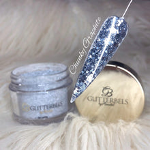 Load image into Gallery viewer, Glitterbels Acrylic Powder 28g - Chunky Graphite