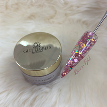 Load image into Gallery viewer, Glitterbels Acrylic Powder 28g - Roses In Gold