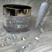 Load image into Gallery viewer, Glitterbels Acrylic Powder 28g - Fine Silver Holo