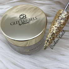 Load image into Gallery viewer, Glitterbels Acrylic Powder 28g - Broken Gold