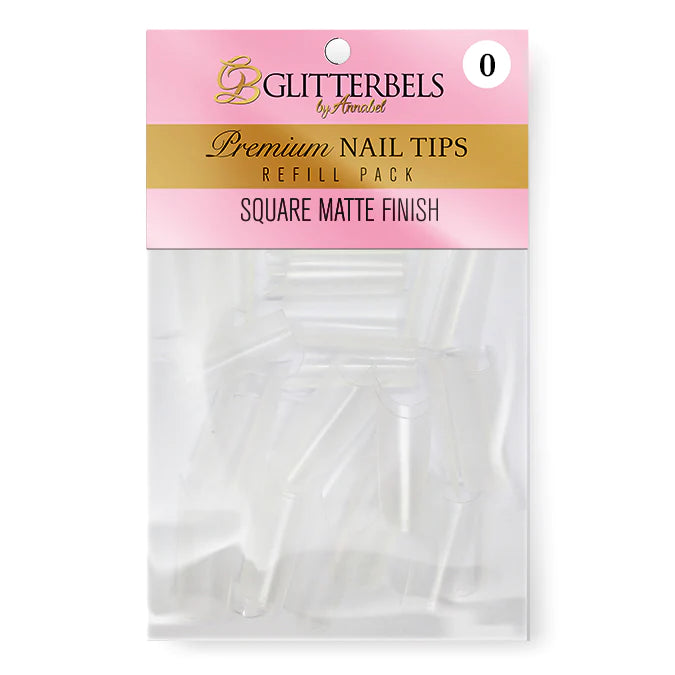Glitterbels Square Matte Finish Tips
