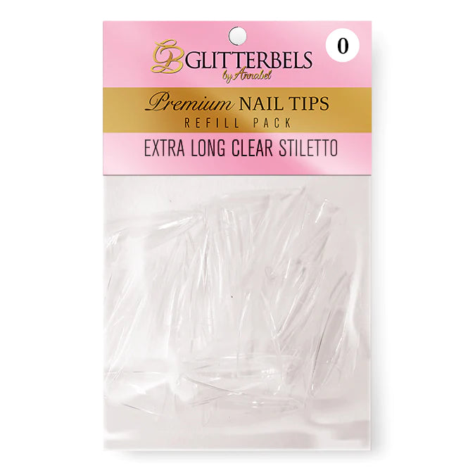 Extra Long Clear Stiletto Tips